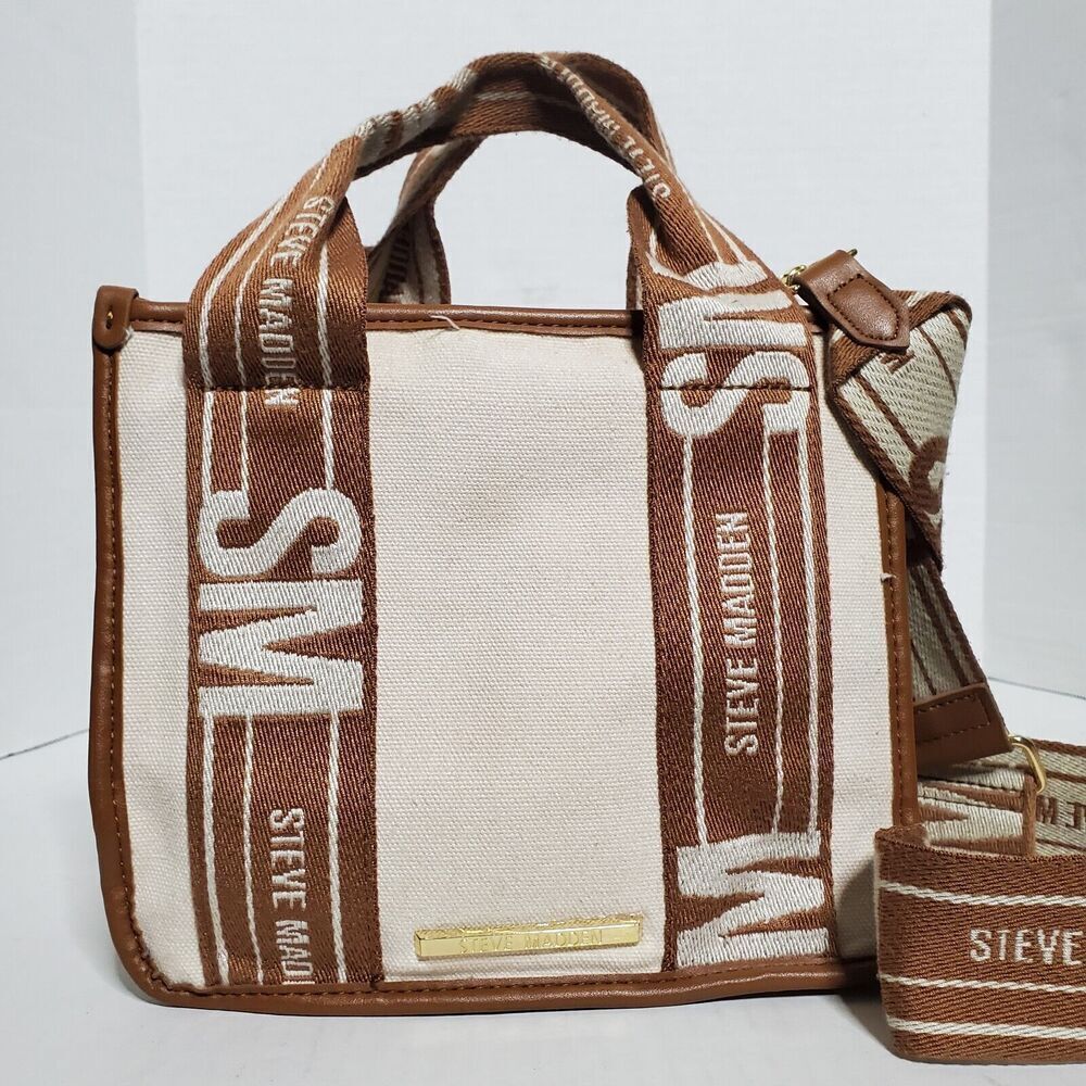 Steve Madden Tiktok Satchel Bwebber Creme Brown Bag Tiktok Viral Purse - Picture 2 of 16